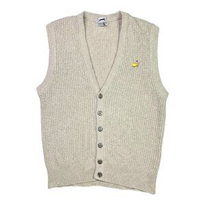 Slazenger Men's M Sweater Vest Beige Silk Linen